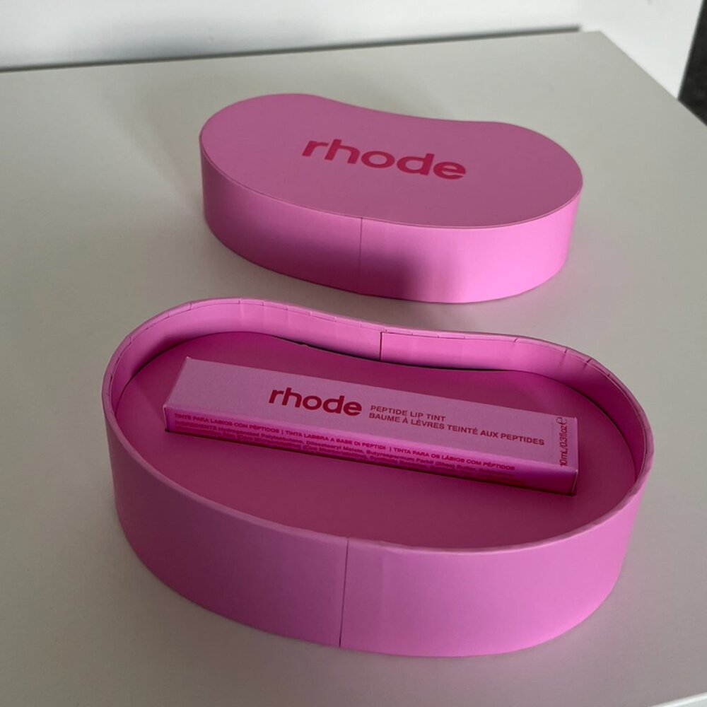 rhode skin peptide lip treatment in 'jelly bean' in limited-edition box
